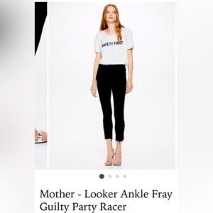 Mother The HW Looker Ankle Fray in Guilty Party Racer size 30